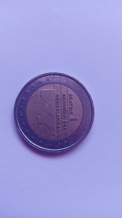 MOEDA de 2 euros beatrix koningin der nederlanden 2000