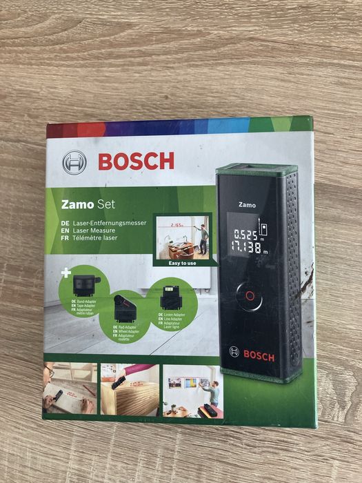 Dalmierz laserowy  ZAMO 3 SET BOSCH + 3 adaptery