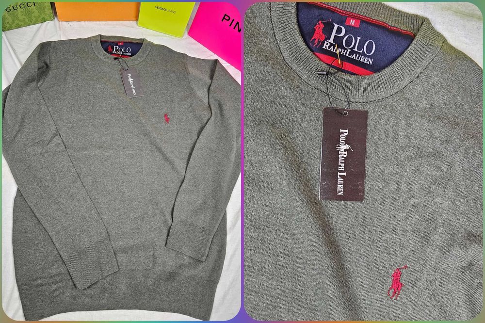 Sweterki męskie Tommy Hilfiger Ralph Lauren nowość Lacoste bawełna hit