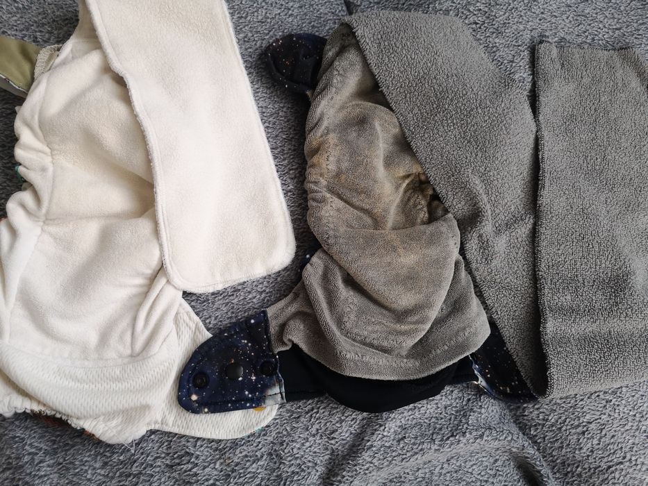 Pieluszki wielorazowe aio sówki galaktyka kosmos hand made