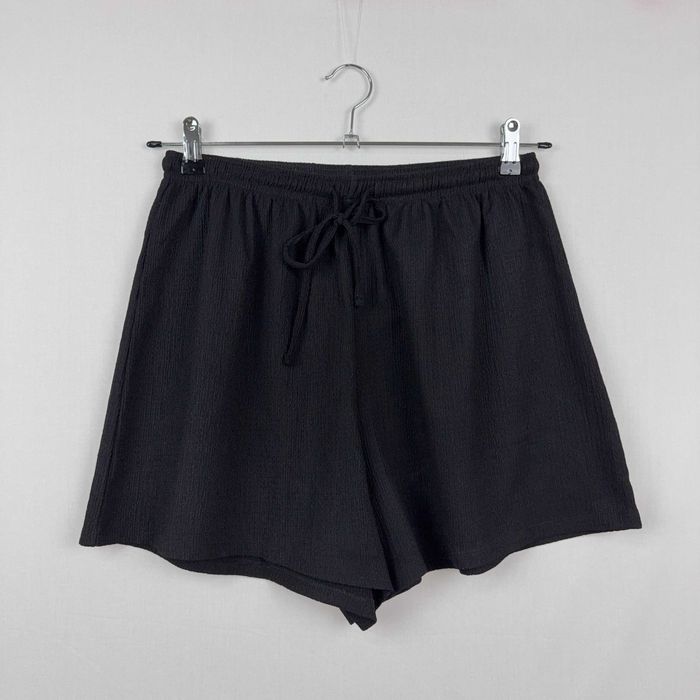 Calções Pretos Texturados H&M S