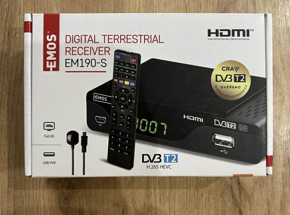 dekoder DVB-T2 EMOS EM190-S HD