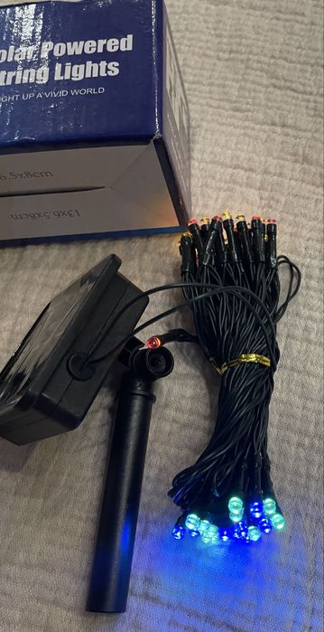 Girlanda solarna 7m 50 led wielokolorowa