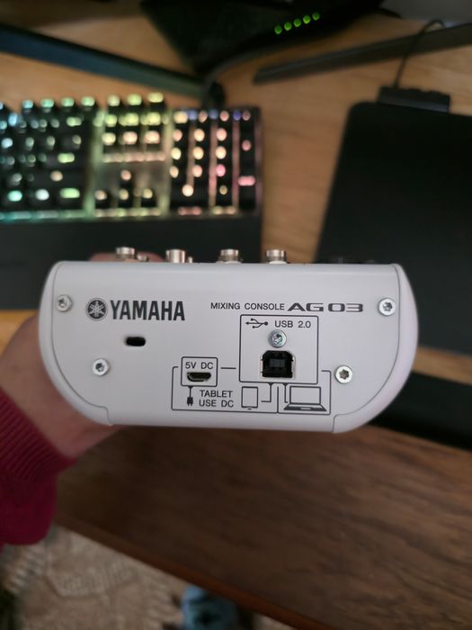 yamaha ag03 mikser audio xlr dla streamingu i nagrań