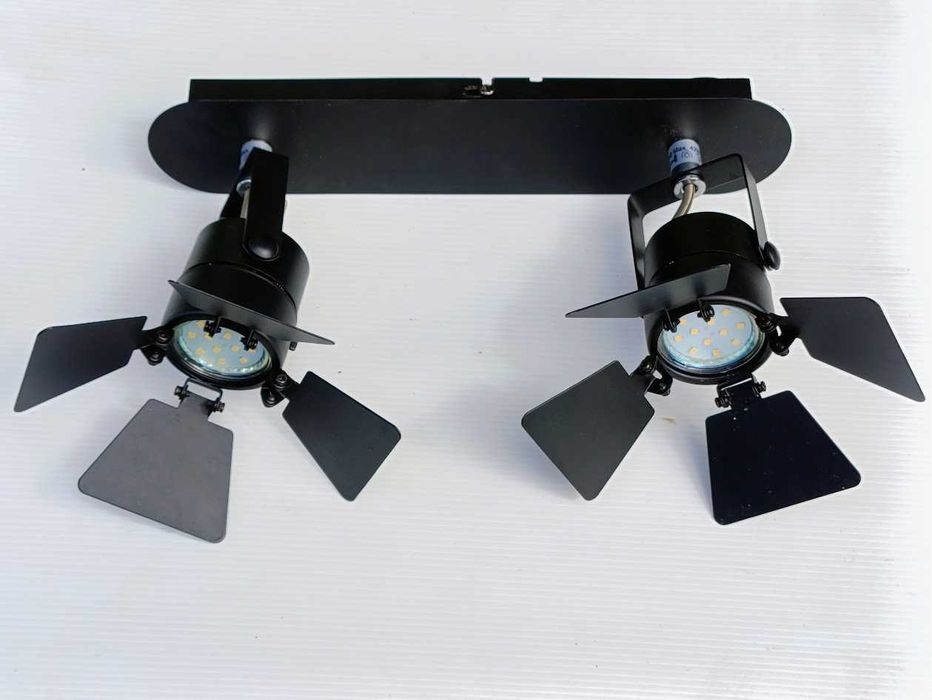 Candeeiro de teto formato projetor duplo de leds