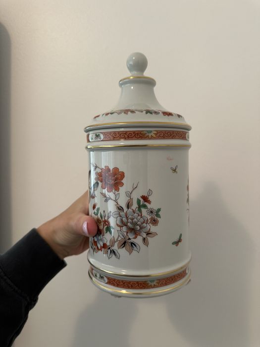 Pote Com Tampa Em Porcelana Da Vista Alegre