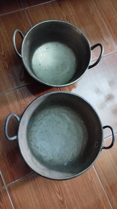 3 Bacias / Alguidares em cobre