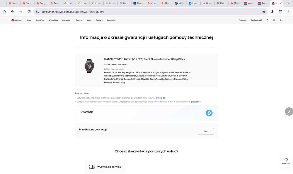HUAWEI WATCH GT 5 PRO 46mm Active  NOWY NIEAKTYWOWANY gwar.24M!komplet