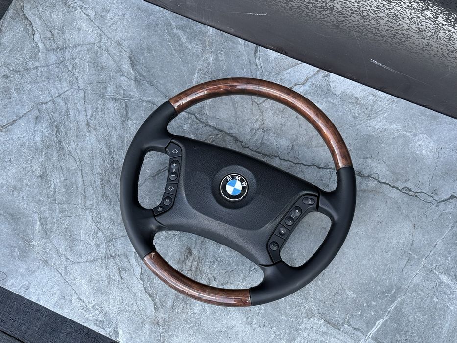 BMW E39 Individual Мультируль Дерево Рестайлінг е39 4 спиці Індівідуал