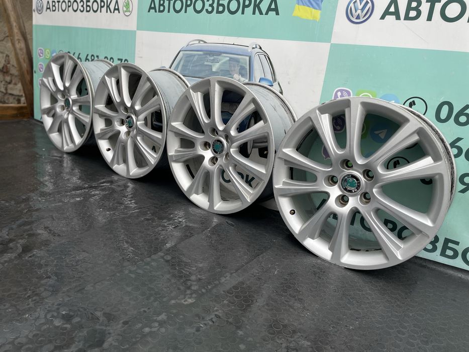 Диски титани 5х112 R18 шкода октавія а5 титаны