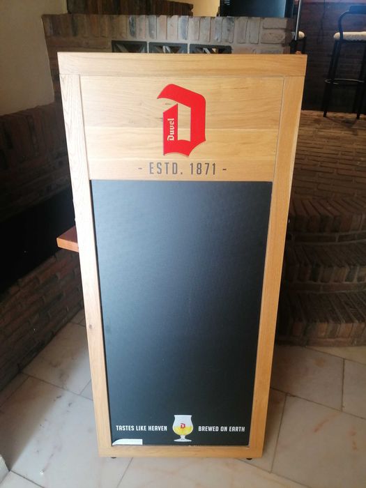 Quadro expository Duvel Cerveja pra Restaurante ou bar