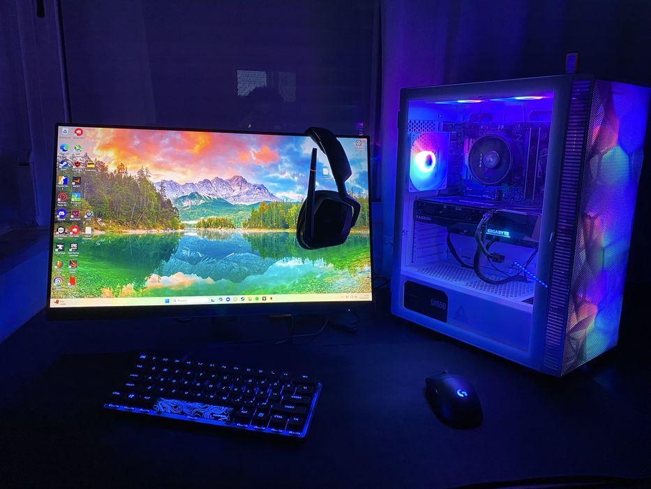 PC - rx 7600 ryzen 5 5600 c/monitor 180hz