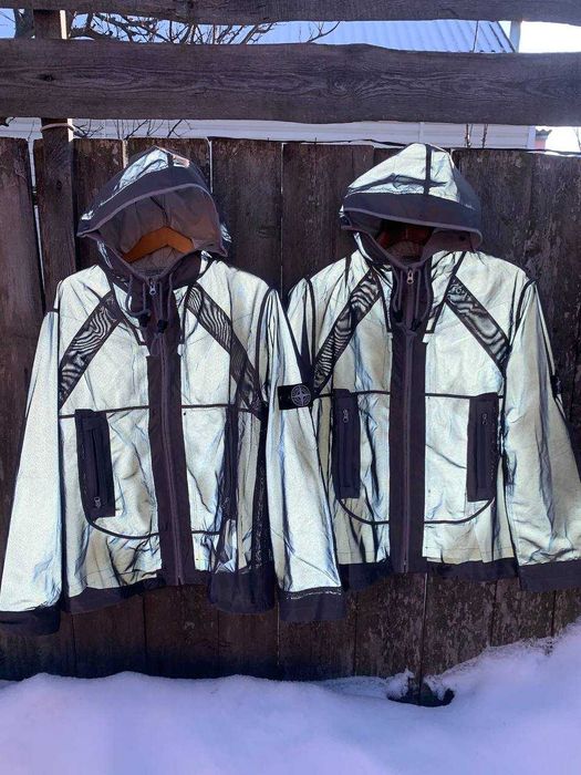 stone island reflective курточка оригинал