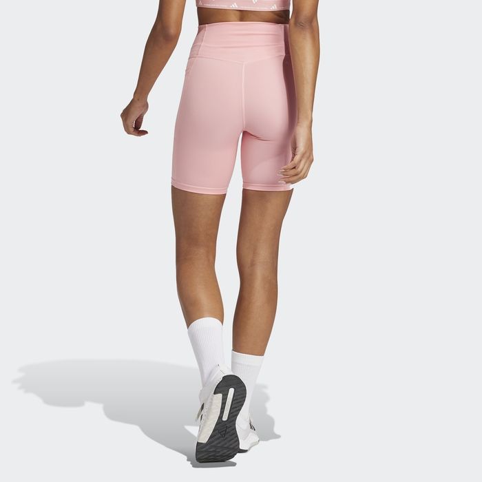 Шорти жіночі adidas optime essentials stash pocket peach ix5026