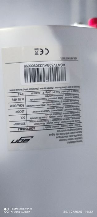 Termo acumulador 50 litros