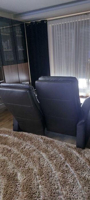 Komplet wypoczynkowy skórzany