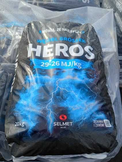 Groszek HEROS 29-26 MJ/kg węgiel skład opału