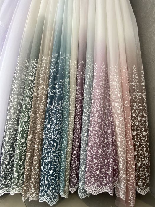 Тюль амбре сітка омбре грек фатин в залу спальню штори