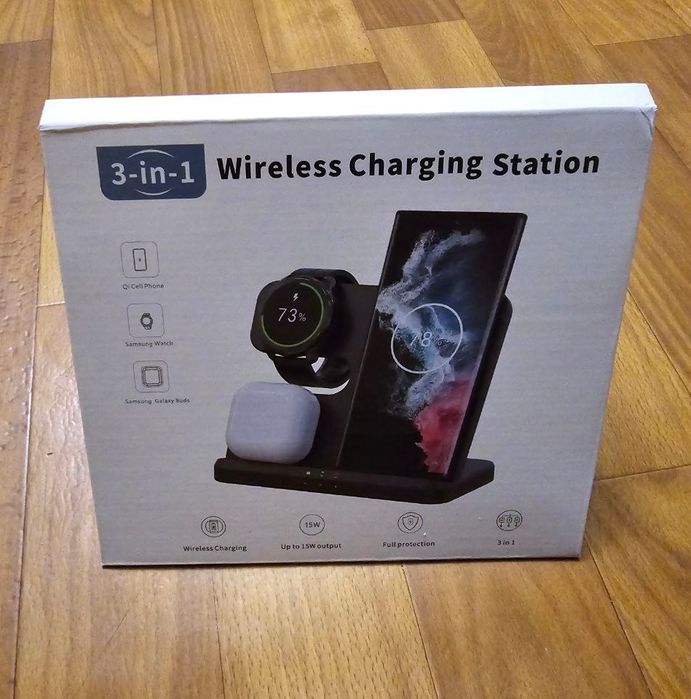 Станція бездротової зарядки 3 в 1