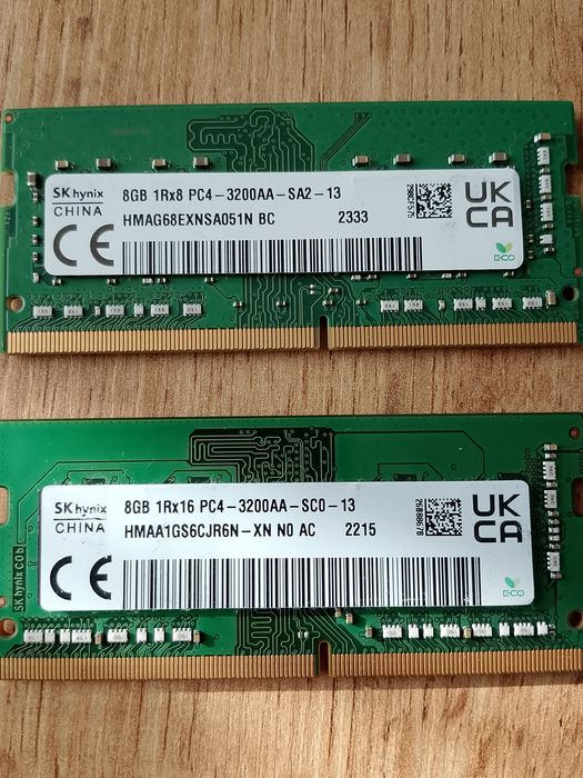 RAM DDR4 I Dysk M2 do Laptopa