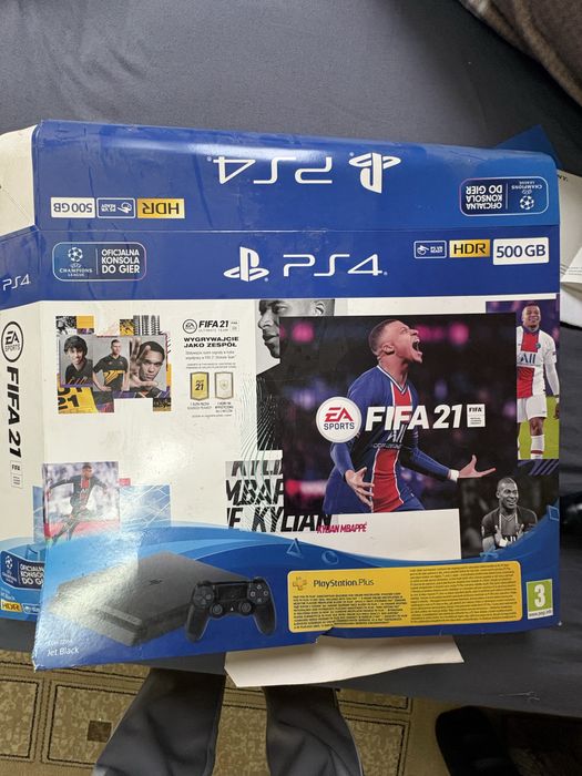 PlayStation 4  slim dysk 500GB + pad + HDMI + 6 gier – ZESTAW