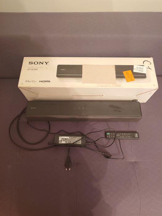 Soundbar Sony HT-SF200 wbudowany subwoofer.
