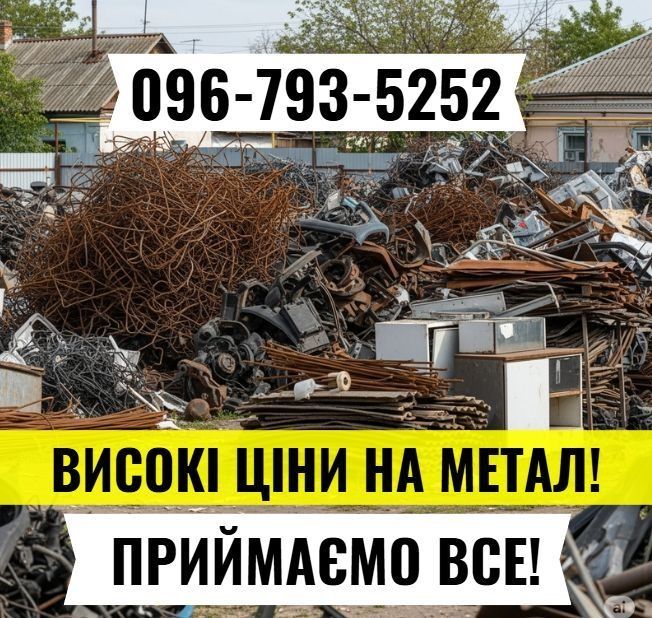 Вивіз із дому! Прием металлолома, металобрухт, метал дорого