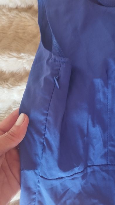 Vestido alças azulão M ultra leve