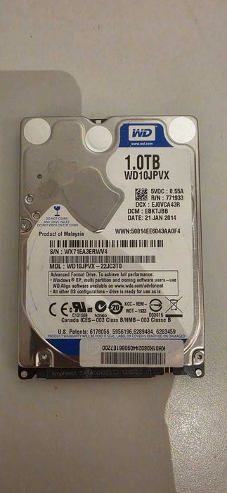 Disco Rígido WD Blue 1TB 2.5" SATA