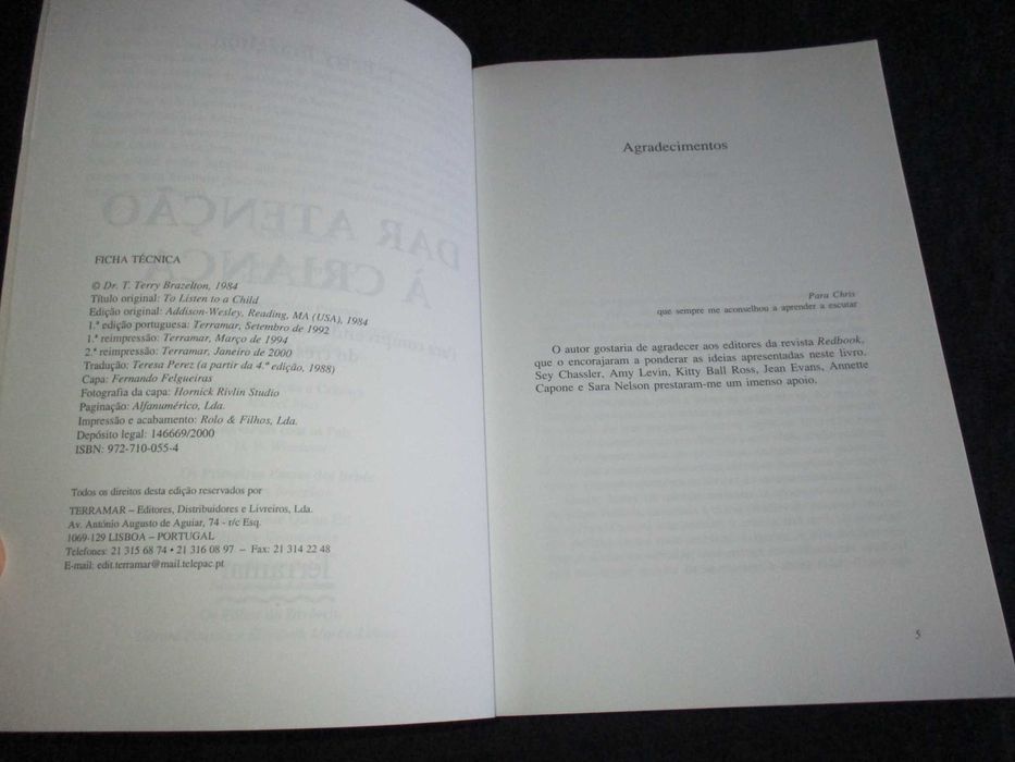 Livro Dar Atenção à Criança T. Berry Brazelton