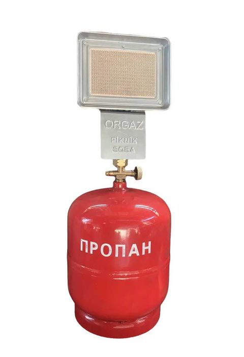 Газовый обогреватель инфакрастный 1,5 кВт+ Балон 8литров комплект