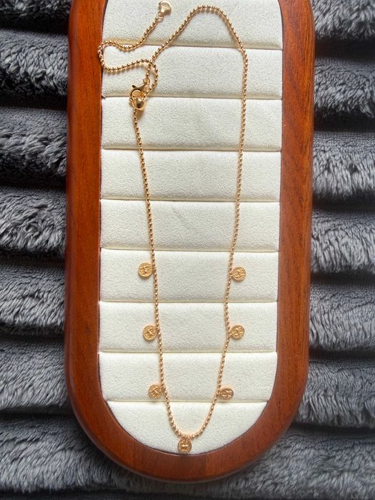 Choker em Prata 925 com Moeda Abelha Dourada Vintage Necklace Choker