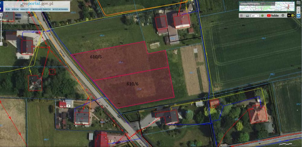 Działki budowlane Ochaby