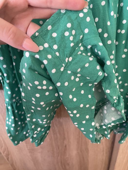 Zielony kombinezon w kropki rozmiar L New Yorker