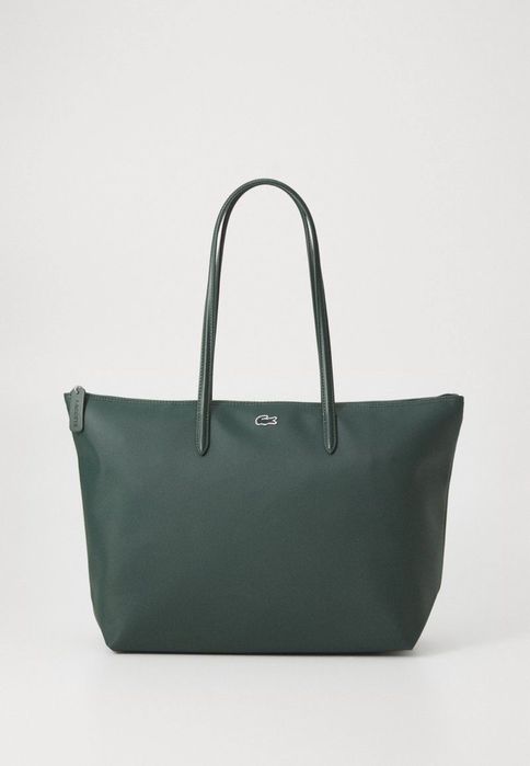 сумка тоут Lacoste tote bag, зелена, оригінал