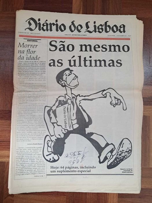Jornal Diário de Lisboa - Último Número