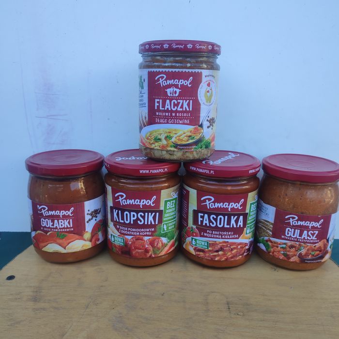 fasolka po bretońsku i flaczki wieprzowe