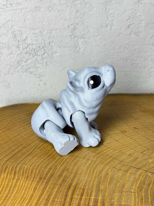 Hipopotam 3D – unikalna ruchoma figurka, prezent, ręczne malowanie