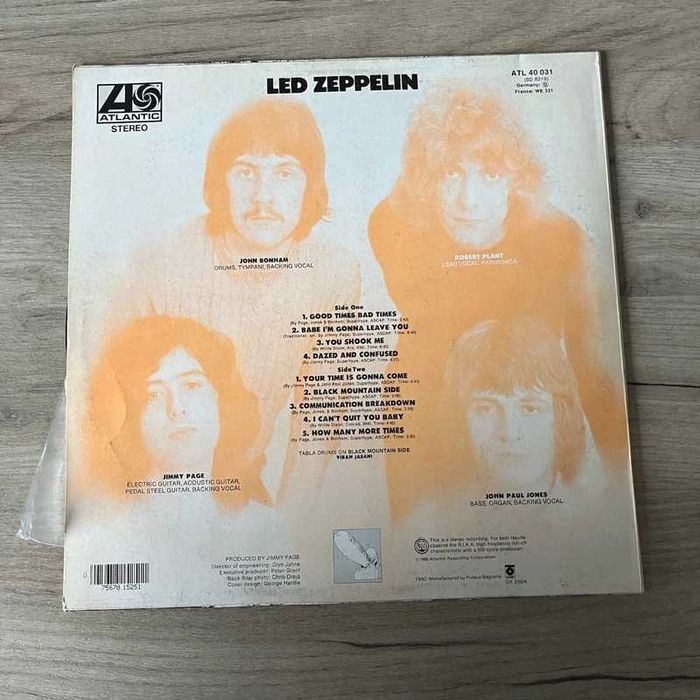 Led Zeppelin – Led Zeppelin I LP winyl Polska 1990 Muza SX 2904
