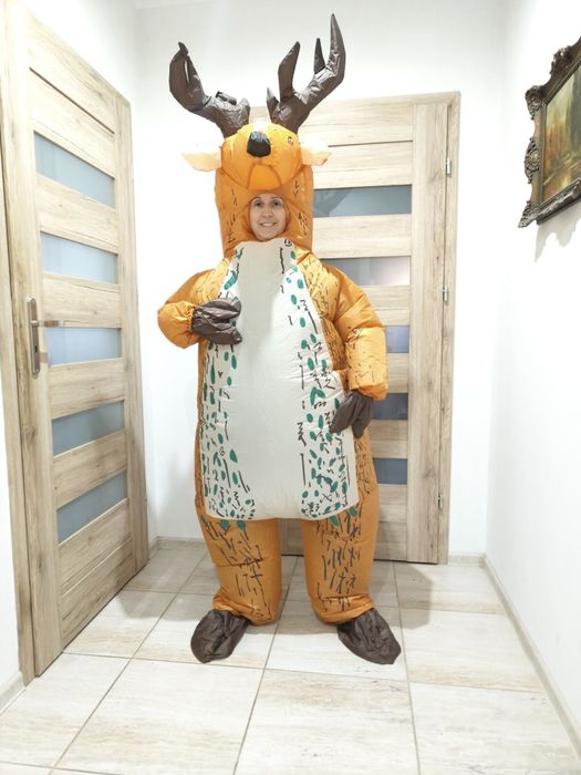 Strój renifera nadmuchiwany