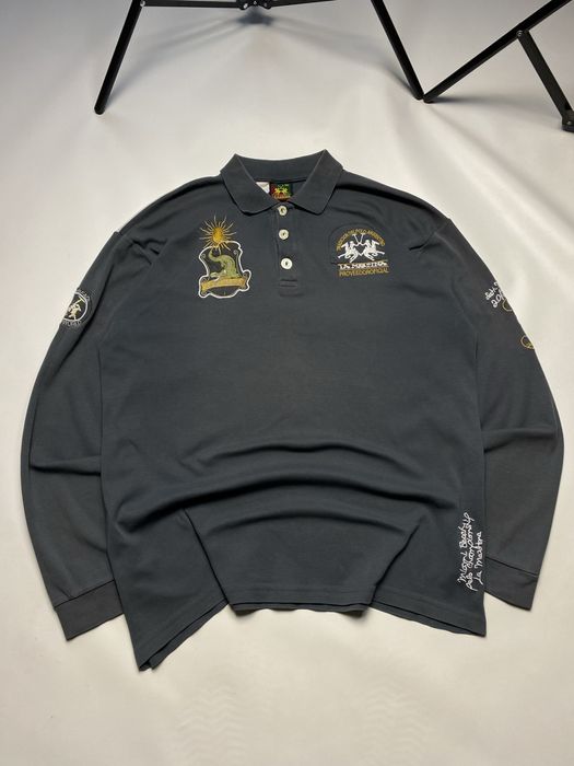 Лонгслив поло La Martina с вышитыми лого