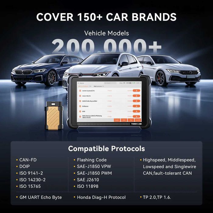 ThinkCar ThinkScan 689BT Máquina Diagnóstico OBD + 35 Funções (NOVO)