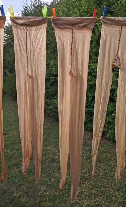 Колготи з блиском з лайкрою з єластаном на М, одним лотом