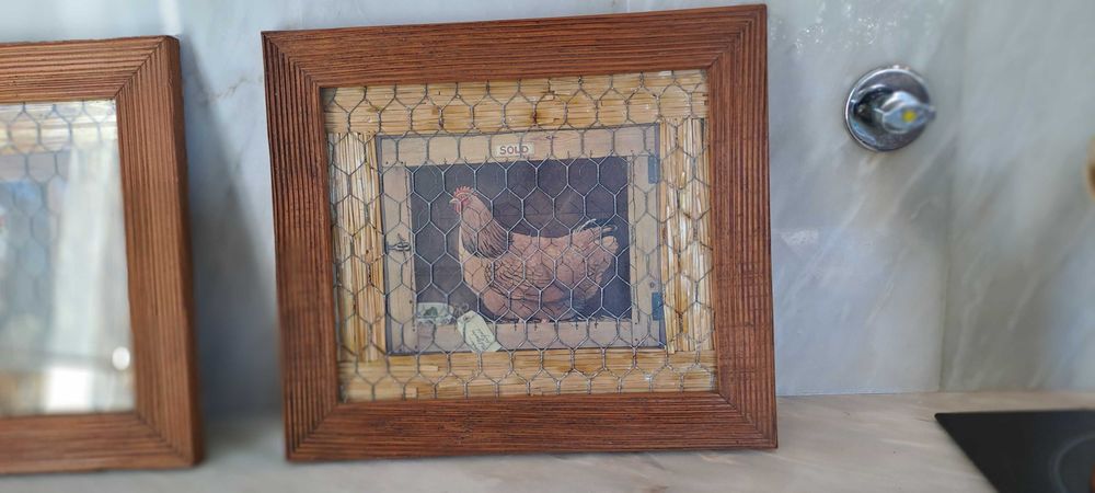 quadros rústicos com galinhas