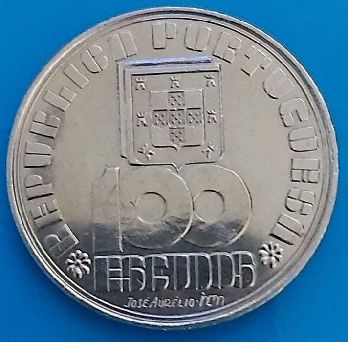 100$00 de 1985,  50º Aniversário Morte de Fernando Pessoa