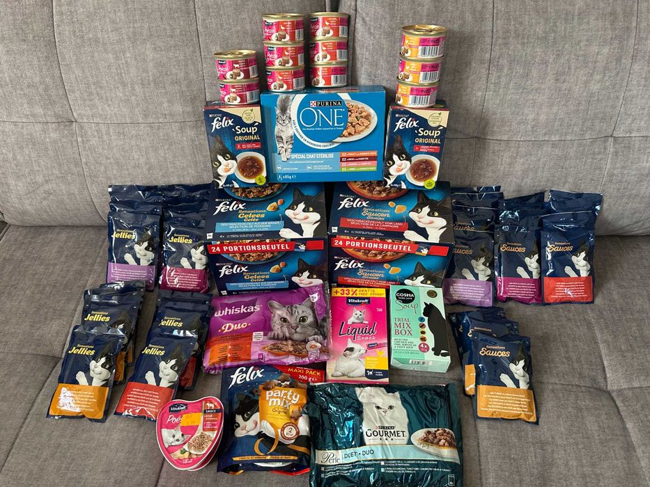 Karma dla dorosłego kotka, duży zestaw, mix