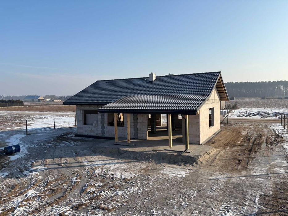 Dom w stanie surowym – 15 min od Torunia – Zławieś Mała