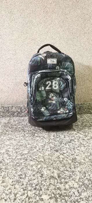 Mochila com Rodas Floral – Ideal para Escola, Viagens ou Trabalho