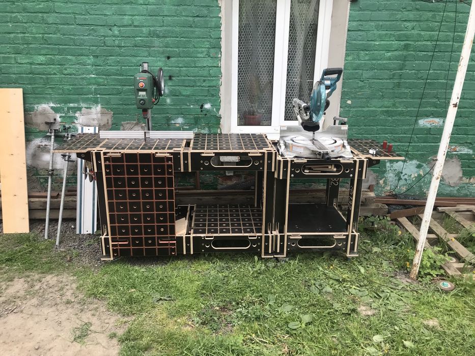 Столярний верстак. Стіл для торцовки. MFT стіл. Makita. Festool