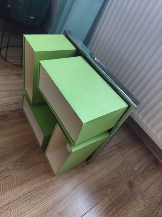 Lampa sufitowa zielona plafon + 2 lampki nocne